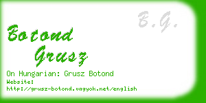 botond grusz business card